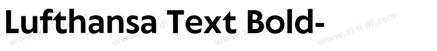 Lufthansa Text Bold字体转换